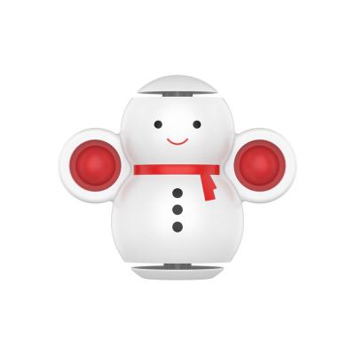 China Plastic Hot LED Snowman Spinner Toy With Pop Bubble Relief Stress Sensory Spinning Top Toys Party Gifts Light Up Tumbler Wobble Toys for sale