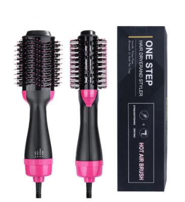 China Other New Hot Air Hair Straightening Brush Hair Dryer Paint One Step Blow Professional Electric Hair Dryer Brush for sale