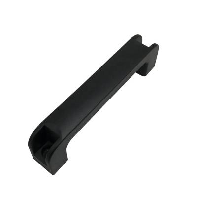 China Matte Finish Polyamide Bridge Handle Pull Black Reinforced Plastic Handle for sale