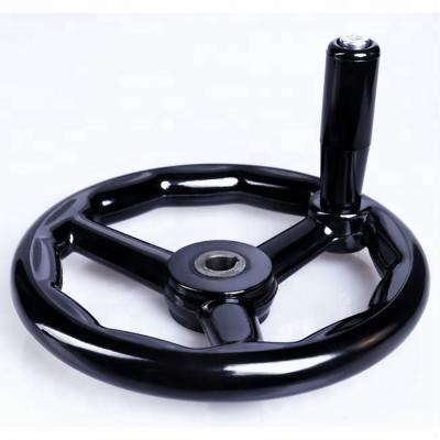 China Solvents Resistant Competitive Prices Spoked Handwheel With Reveloving Crank Handle Accessory Hardware for sale