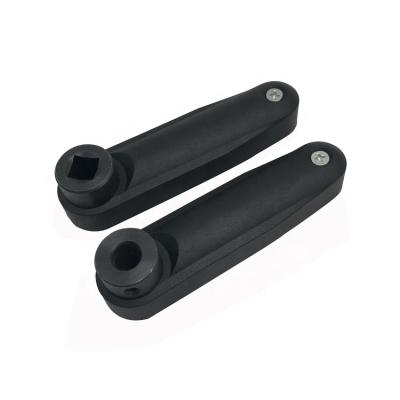 China Matte Black Finish Round Hole Crank Handle 8*63 10*80 12*100 14*125 16*160 for sale