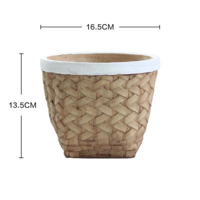 China Nordic Wholesale Modern Minimalist Flower Pots Cement Garden Flower Pot for sale