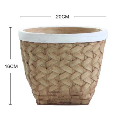 China Cement Minimalist Natural Nordic Garden Flower Pots Wholesale Flower Pots for sale