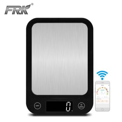 China Multifunctional Waterproof Electronic Portable Smart Weight Food Platform 5kg Stainless Steel Nutrition Kitchen Digital Scale for sale