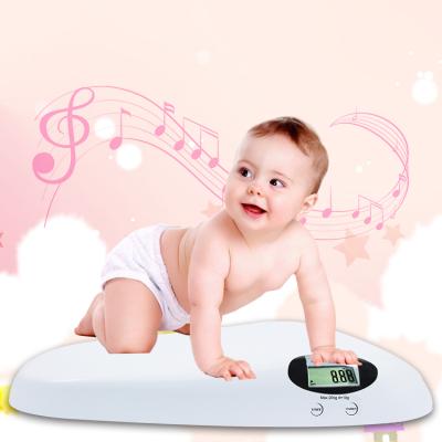 China High Accuracy Digital Battery Indication FRK Overload and Low Baby Scale, ABS 20kg/10g Full Design Electronic Baby Weight Balance with Music LCD Display for sale