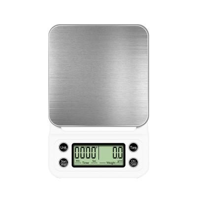 China Kitchen Measures New Stylish Portable Electronic Coffee Scale 3000g 0.1g Digital Coffee Kitchen Scale With Timer for sale