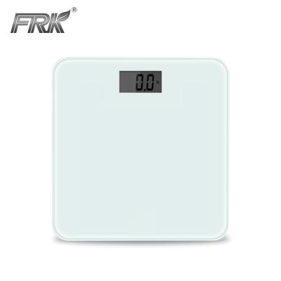 China Capacity: 250kg/550lb D= 0.1kg/0.2lb FRK Electronic Household Body Weighing Digital Glass Personal Bathroom Scale for sale