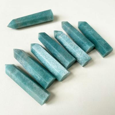 China Europe Wholesale Gemstone Wands Healing Stones Natural Amazonite Tower for sale