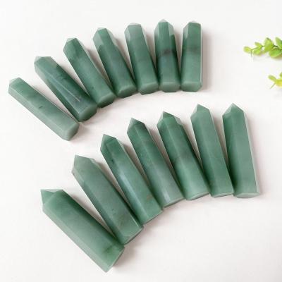 China Europe Natural Crystal Meditation Obelisks Green Aventurine Points Crystal Tower for sale