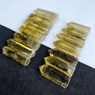 China Europe Wholesale Healing Stones Citrine Wand High Quality Citrine Point Tower For Healing for sale