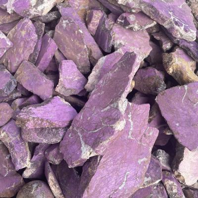 China Europe Natural Stones Minerals Raw Rock Purple Purpurite Rough Stones For Decor for sale