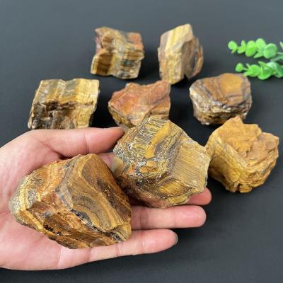 China Europe Wholesale Natural Crystal Rough Stone Raw Tiger Eye Quartz for Healing for sale