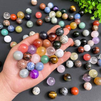 China Europe Wholesale Small Crystal Healing Stones Ball Sphere Rose Quartz Amethyst Lapis Lazuli Tiger Eye Crystal Spheres For Healing for sale