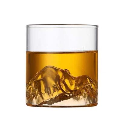 China 200ML Fujiyama Yama water level cup high appearance glass-glass cute viable creative home Japanese style for sale