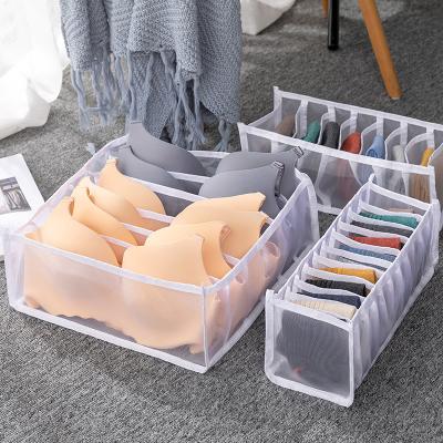 China Contemporary thickened 2-in-1 storage box for clothing, socks, underwear and ties, large capacity collapsible storage box for girls for sale