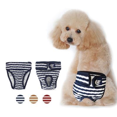 China Pee Pads Pet Washable Diapers Viable Reusable Soft Cotton Dog Belly Band Material Pants for Pets Dogs for sale