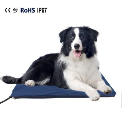 China Sustainable Mat Indoor Cat Dog Pet Dog Bed Heating Electric Blanket Pad With Free Cover For Pet for sale