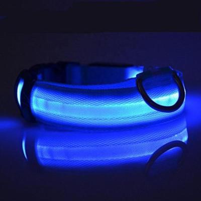 China Viable LED dog collar to keep your dog safe even in even flashing dog collar with batteries for sale