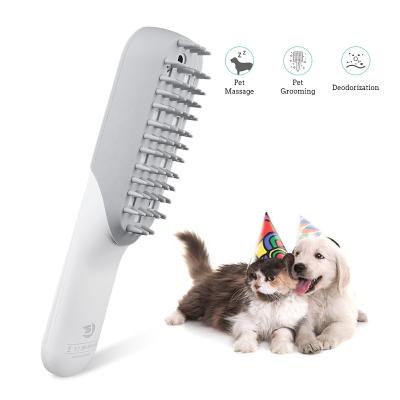 China New Designed Viable Electric Pet Care Products Cat Dog Pet Cleaner Brush Deodorizer Massage Comb For Dogs for sale