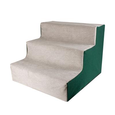 China Sustainable Dog Steps For Couch Indoor Dog Steps For Bed 3 Step Pet Assemble Stairs For Small Dog Cat for sale