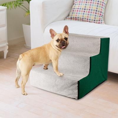 China 2022 New Items Sustainable Indoor Dog Steps For Couch Bed 3 Step Pet Stairs For Small Dog Cat for sale