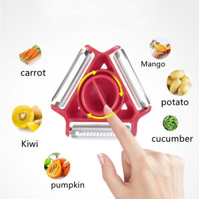 China Wholesale Cheap Viable 3 in 1 Universal Rotary Grater Rotary Shredder Slicer Potato Peeler Stainless Steel Fruit Vegetable Tool for sale