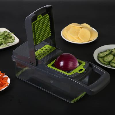 China Amazon Viable Wholesale Multifunctional Manual 7 in 1 Set Kitchen Instruments Accessories Potato Grater Salad Vegetable Cutter Slicer for sale