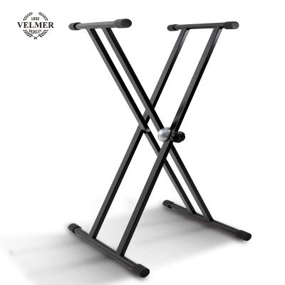 China Double-X Heavy Duty Folding Double-X Piano Music Piano Keyboard Digital Music Stand for sale