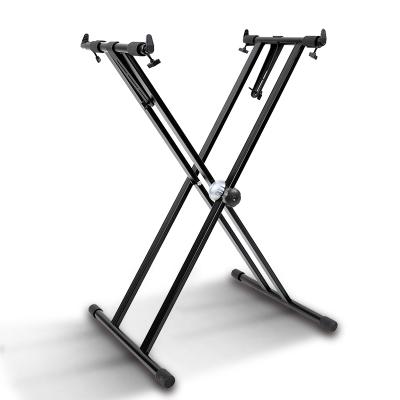 China Adjustable Double-X Keyboard Stand Electronic Keyboard OEM Piano Stand For Musical Instrument for sale