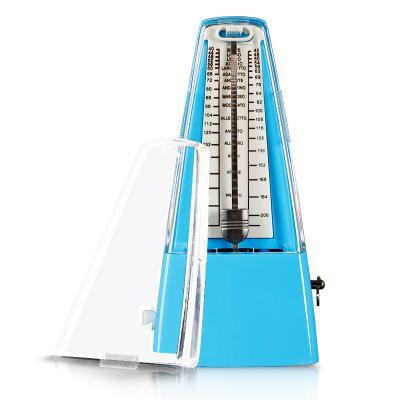 China Guitar Piano Zither Ukulele Another Digital Musical Instrument Accessories Panel Musical Instruments OEM Classic Scale Blue Mechanical Metronome for sale