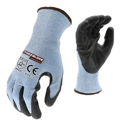 China Selling Cut Resistant Top Level 5 Cut Resistant PU Liner Work Glove for sale