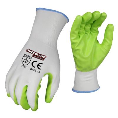 China Cheap safety flexible work gloves guantes de nitrile de nitriles de rl for sale