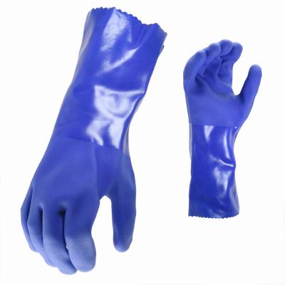 China oil & Gas Sleeves Long Industrial Rebate Chemical Work Pvc Safety Gloves for sale