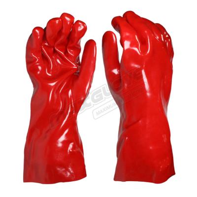 China Cut Resistant Cheap PVC Industrial Safety Work Gloves Chemical And Oil Resistance for sale