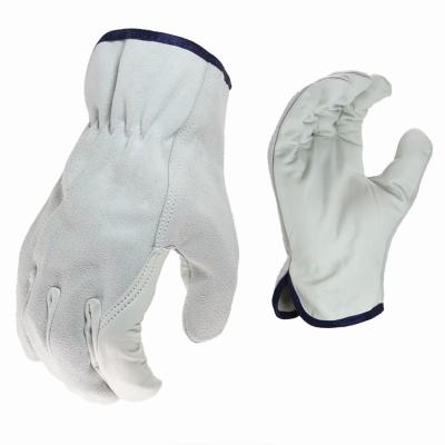 China High Quality Wear Resistant Split Driver Cowhide Gloves Leather Safety Working Gloves Work Fire Proof for sale