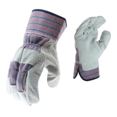 China Durable Tear Resistance Top Sale Cow Split Leather Work Gloves for sale