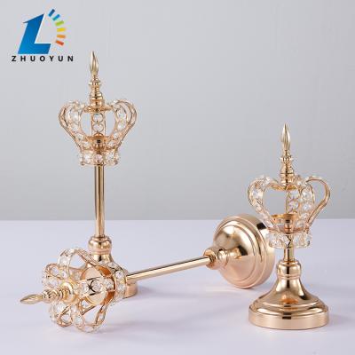 China Handmade factory direct modern candelabra centerpiece wreath metal candle holder for wedding decoration for sale