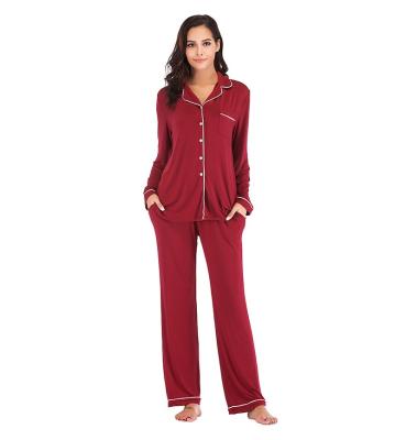 China Thermal Women Sleepwear Longsleeve Modal Pajamas For Women Set Sleepwear Pajamas for sale