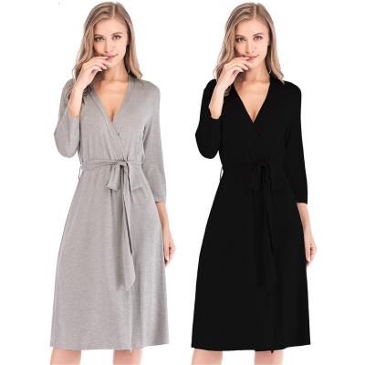 China Thermal Autumn Winter Gown New Womens 2020 Loose Fit Super Soft Style Kimono Bath Robes Home Wear Long for sale