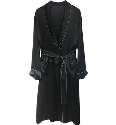 China Luxury 100% pure silk kimono women satin long robe QUICK DRY wholesale silk sleepwear women for sale