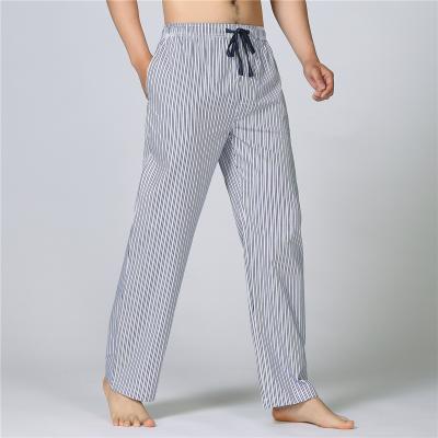 China Wholesale Striped QUICK DRY Integral Sleep Pants Winter Sleepwear Men OEM Cotton Long Pants for sale