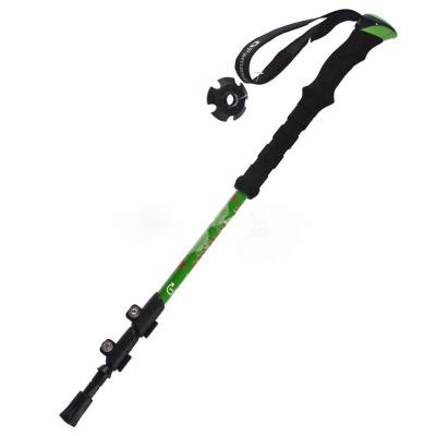 China Walking Hiking Trekking Outdoor Camping Holidays Alpine Telescopic Carbon Walking Stick Aluminum Alloy Ski Lock Lengthened Hiking Running Sticks for sale