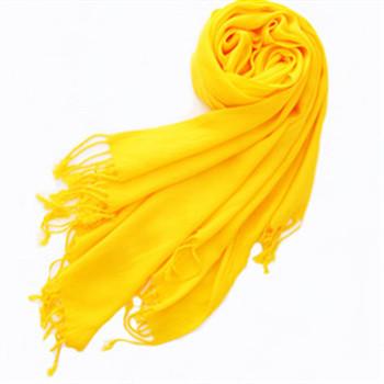 China Long Large Pashmina Soft Silky Achillea Shawl Wrap Scarf In Solid Colors for sale