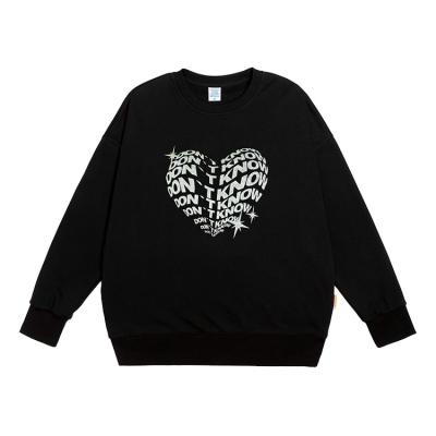 China Vintage QUICK DRY Wholesale Cotton Pullover Black Crewneck China Antumn Design Unlined Sweatshirts for sale