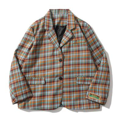 China Wholesale Custom Casual Blazers Jacket Breathable For Men High Quality Plaid Blazer for sale