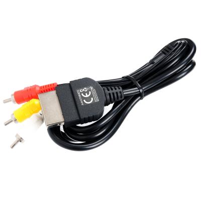 China 6 ft AV Audio Video Composite Cable Cord RCA Cable for Xbox Original Classic 1 for sale