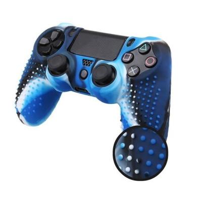 China Anti Slip Silicone Protective Skin Case for Dualshock 4 PS4 Ds4 PRO Slim Controller Cover Analog Grip Case Cover for sale