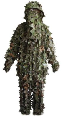 China Woodland Green And Desert Camouflage Pattern 3D Camouflage Suit With 3D Leaf Jacket, Pants for sale