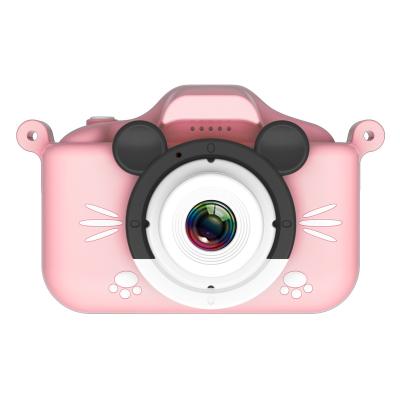 China Factory Price Mini 2.0 Pixels 2000W Pixels Children Cartoon Livestock Photo Video Camera Toy w/1080p IPS HD Digital Display Screen for sale