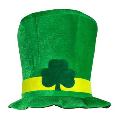 China Irish Green Clover St. Patrick's Day Polyester Hat for sale